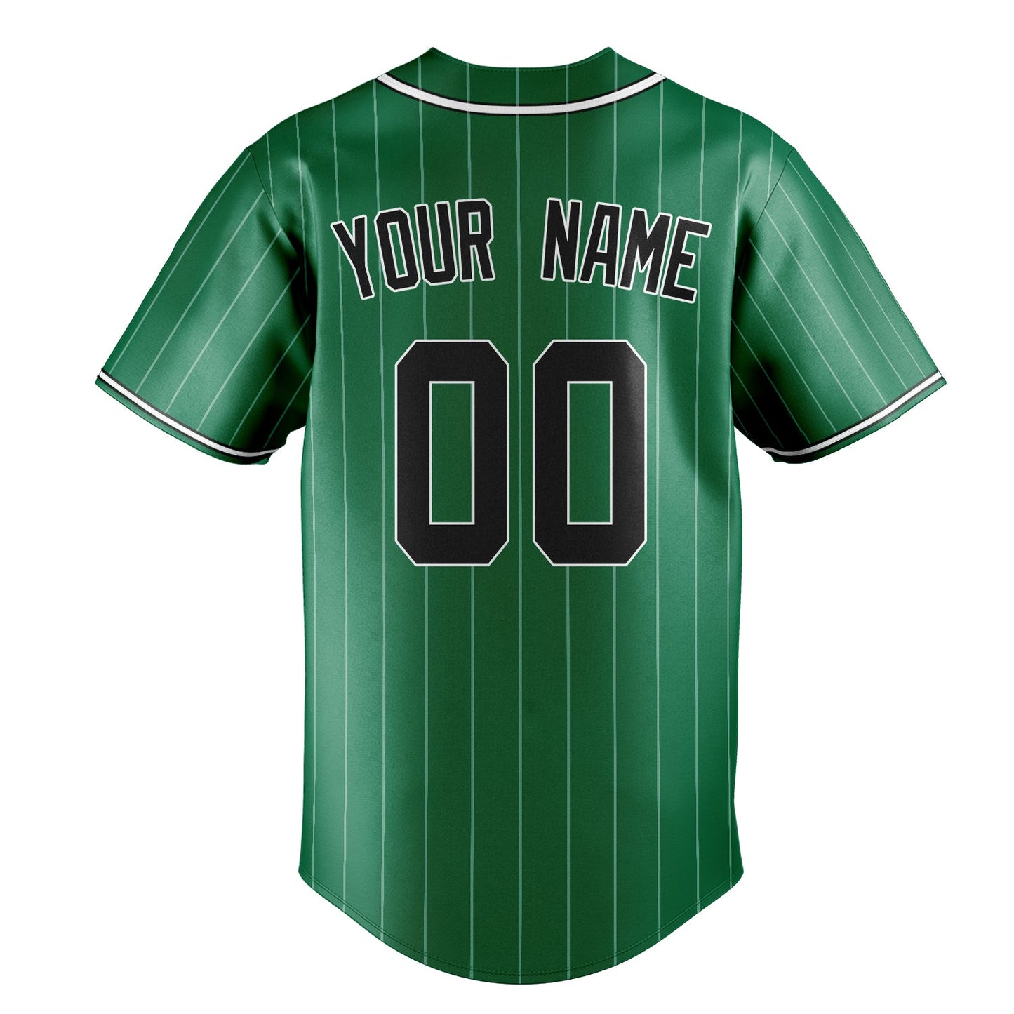 Kelly-Green & Black League Baseball Jersey