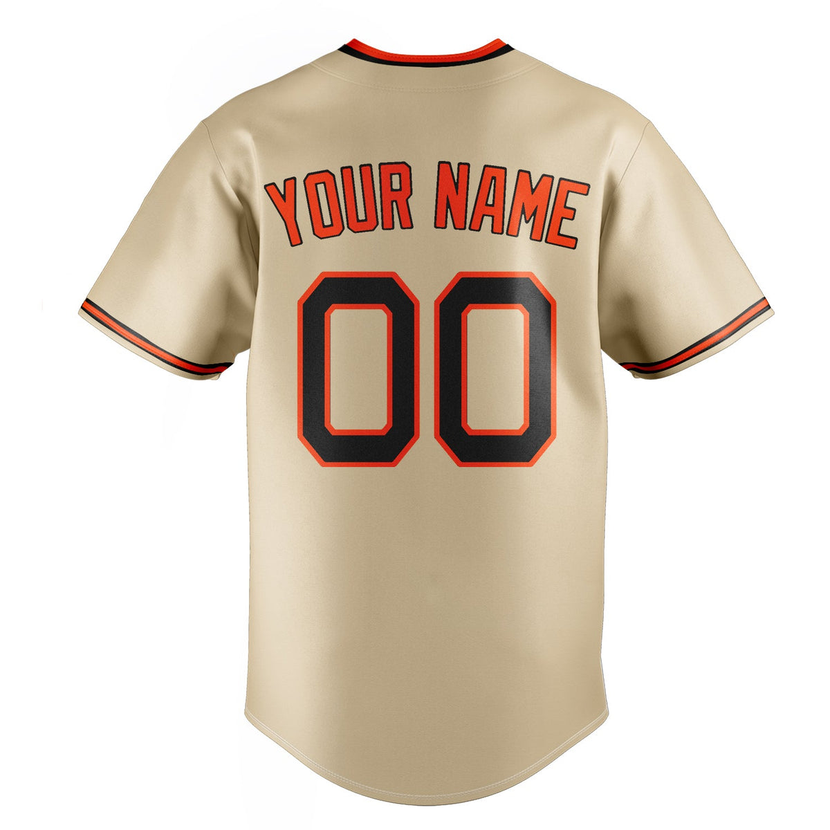 Sand & Black Heritage Baseball Jersey