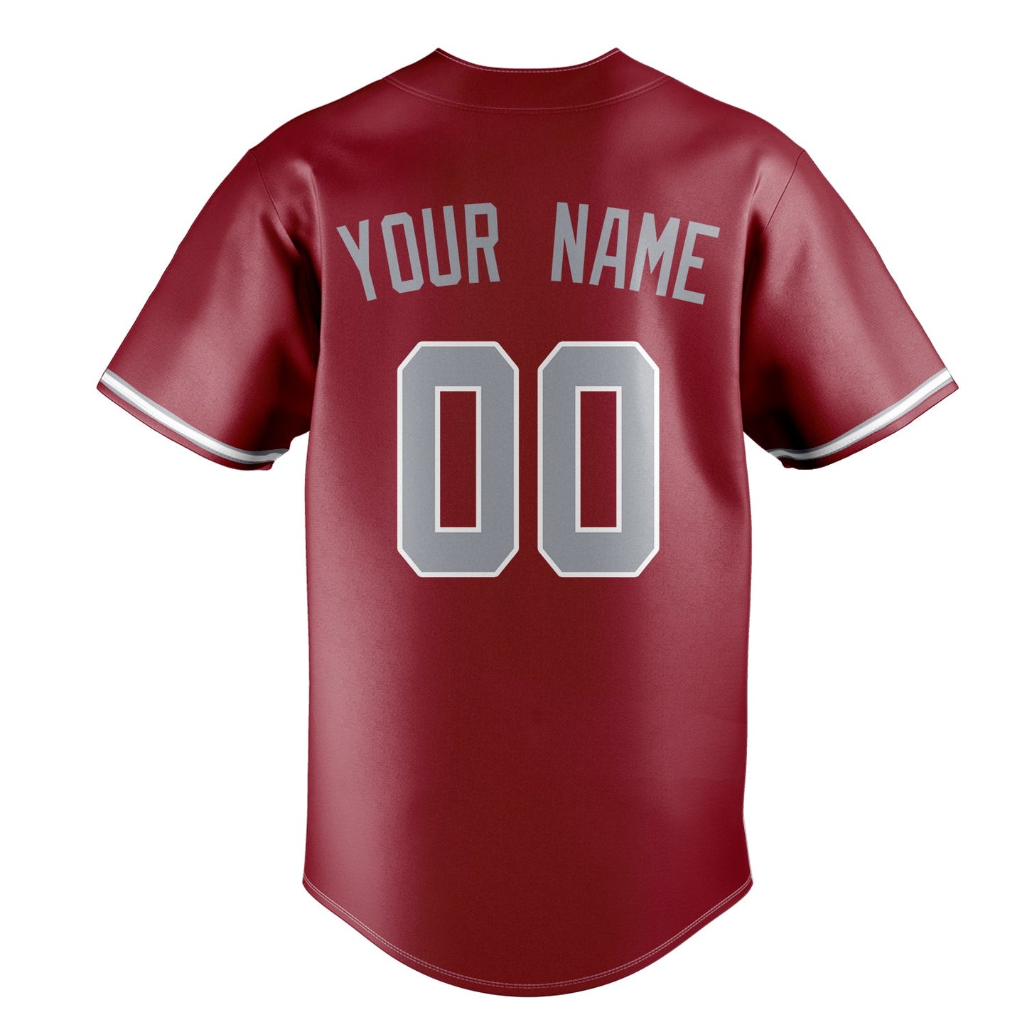 Maroon & Gray Homeplate Baseball Jersey