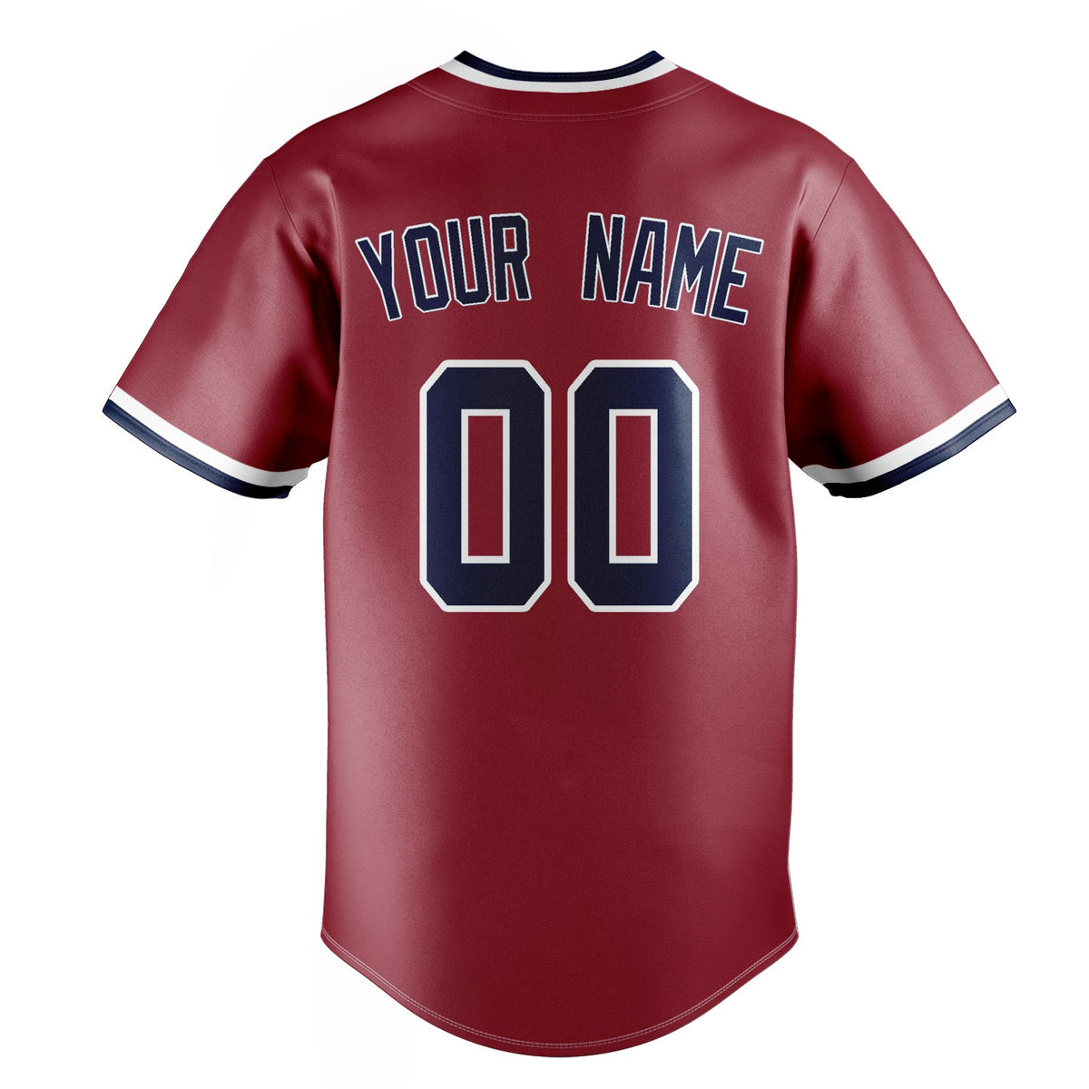 Maroon & Navy Outfield Baseball Jersey