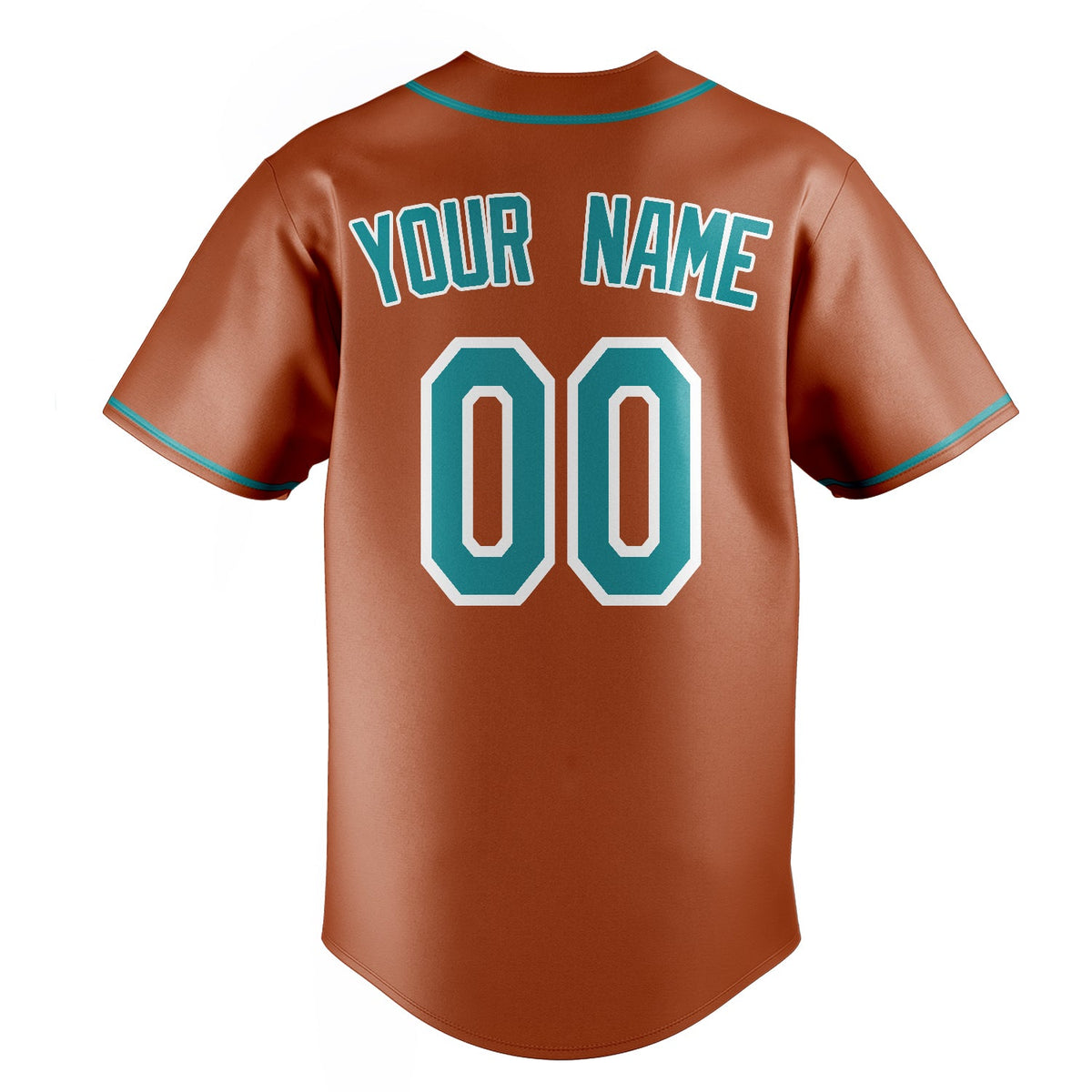 Texas-Orange & Teal Rookie Baseball Jersey