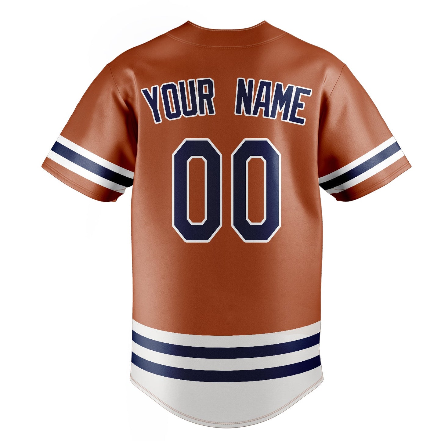 Texas-Orange & Navy Heritage Baseball Jersey