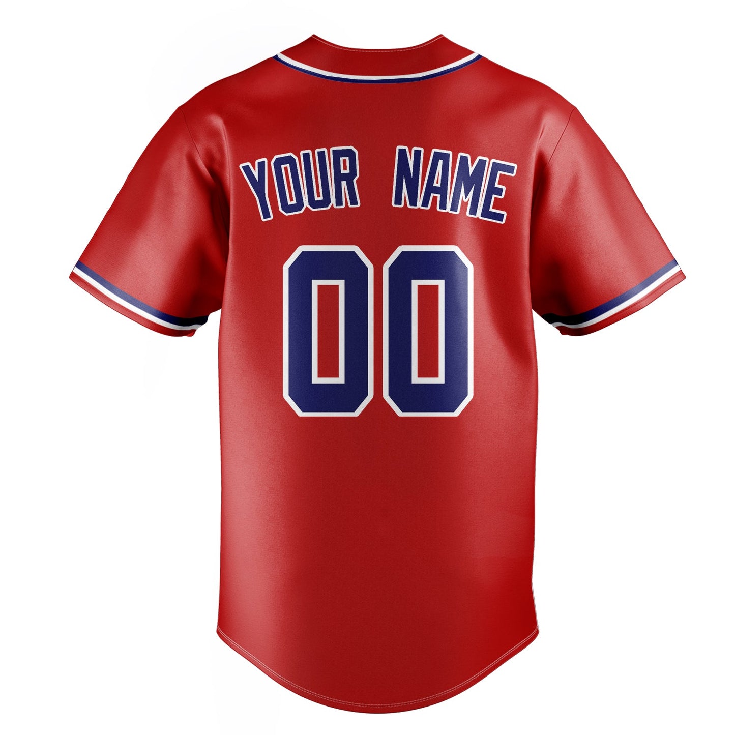 Red & Royal League Baseball Jersey
