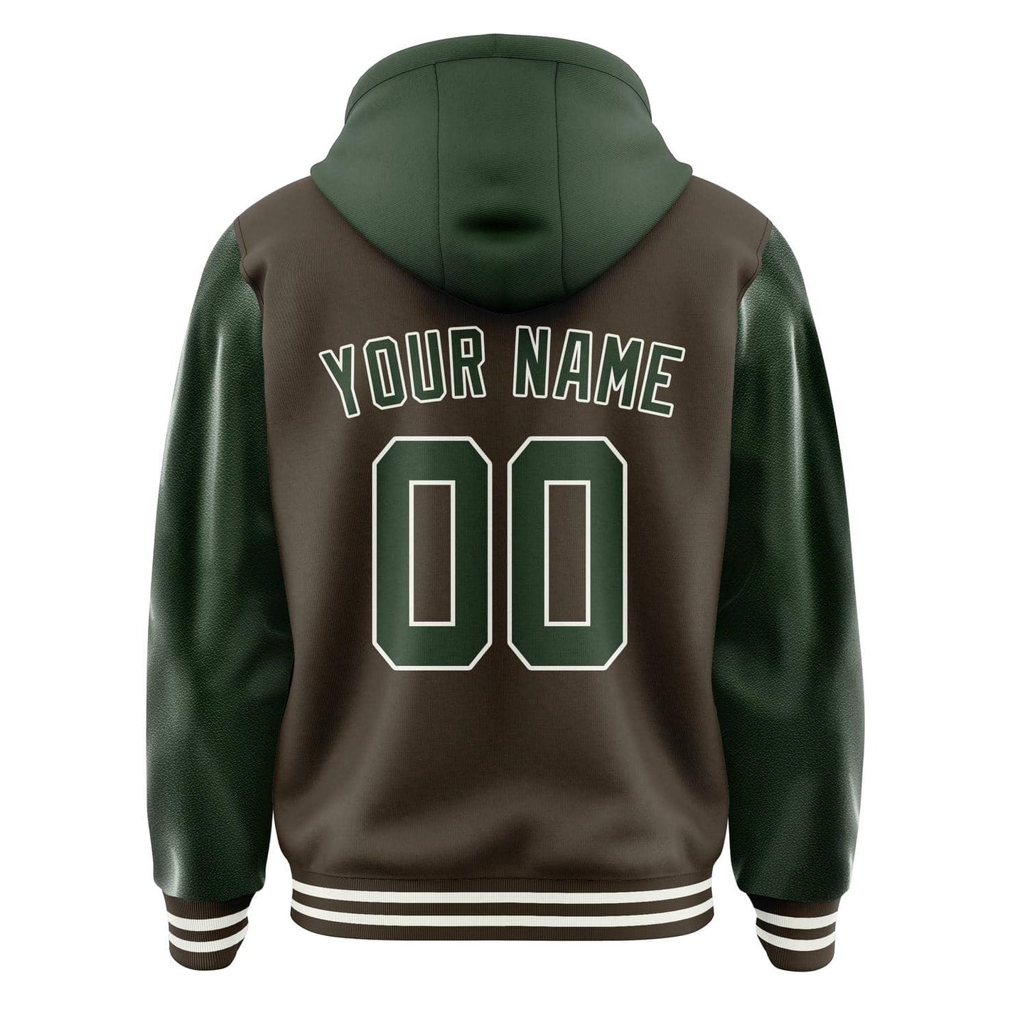 Brown & Dark Green Crest Jacket