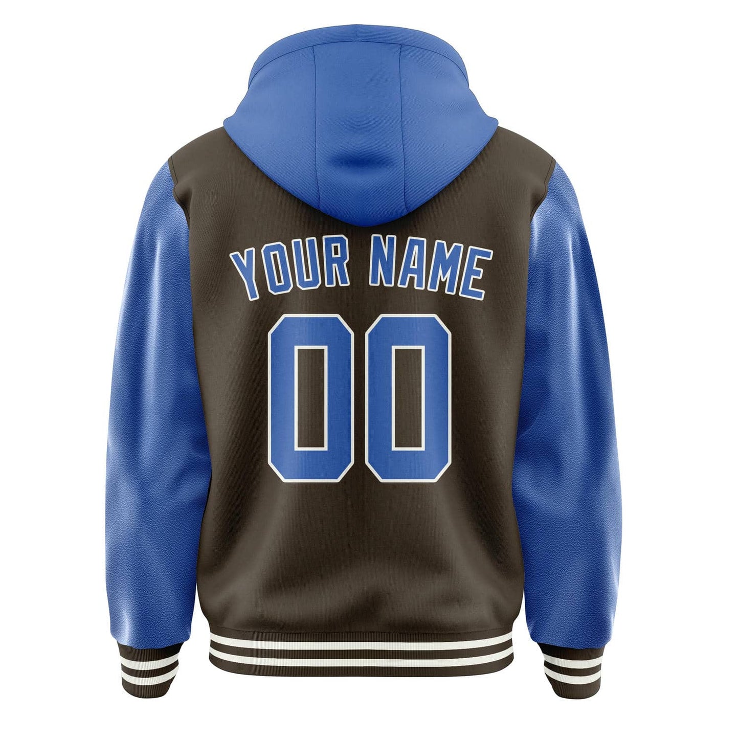 Brown & Sky Blue Rally Jacket