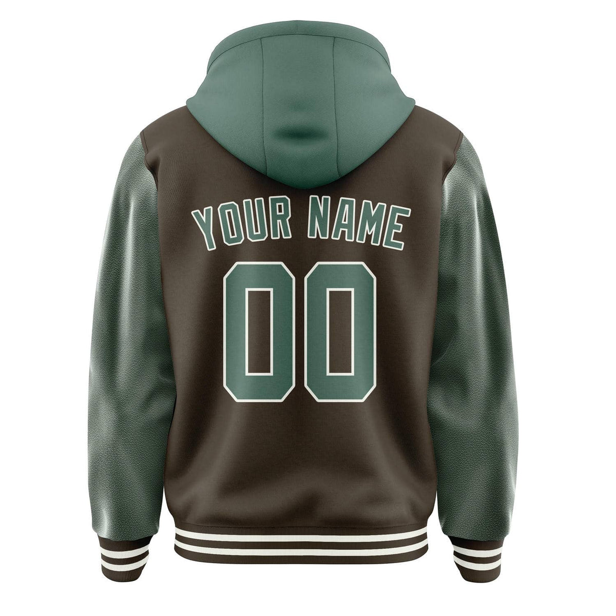 Brown & Blue Green Varsity Jacket