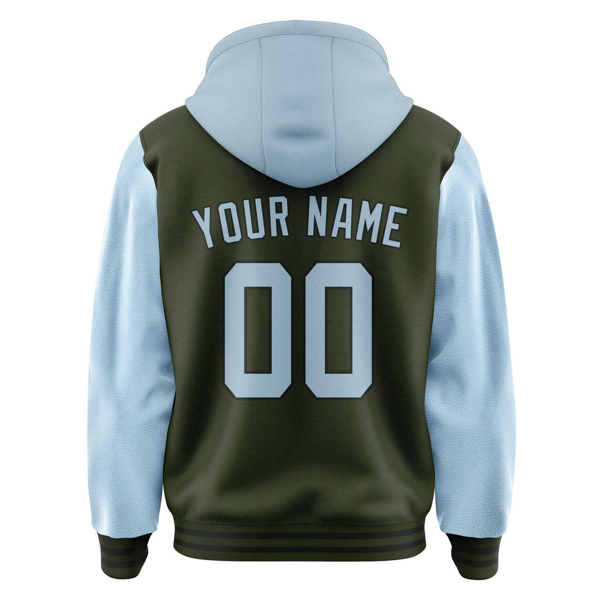 Olive & Light Blue League Jacket