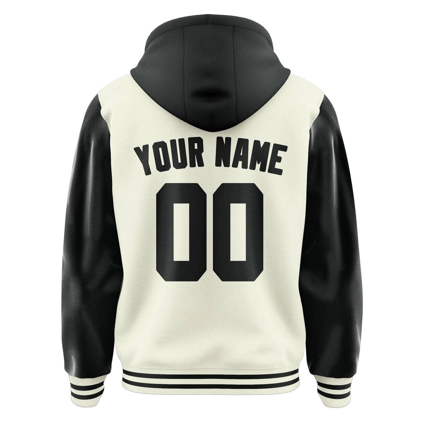 Cream & Black Stadium Jacket