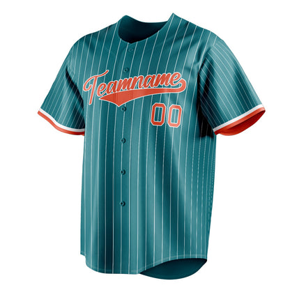 Teal & Orange Seventh Baseball Jersey
