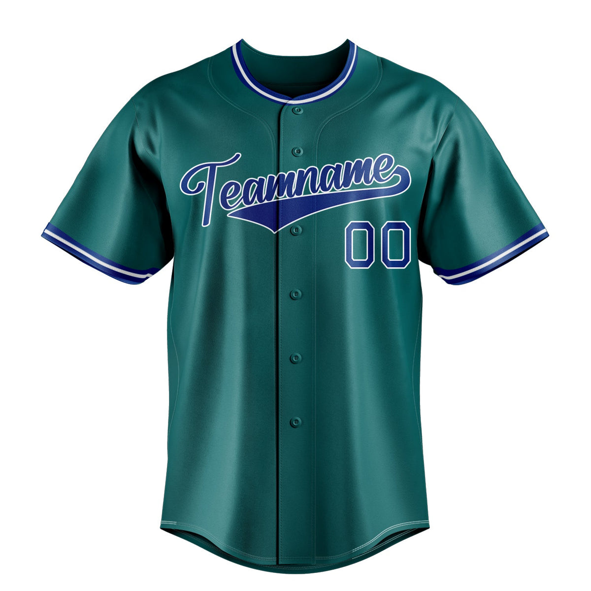 Teal & Royal Homeplate Baseball Jersey