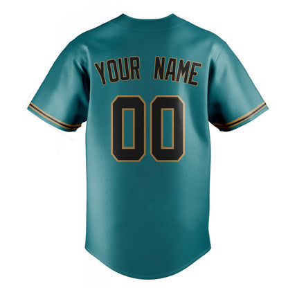 Teal & Navy Infield Baseball Jersey