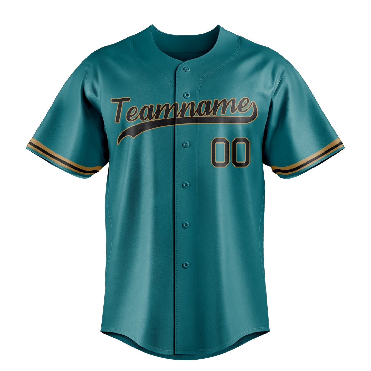 Teal & Navy Infield Baseball Jersey