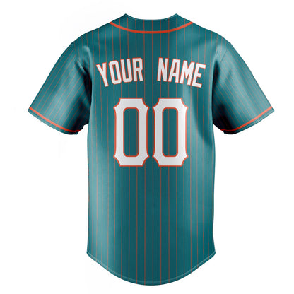 Teal & White Baseline Baseball Jersey
