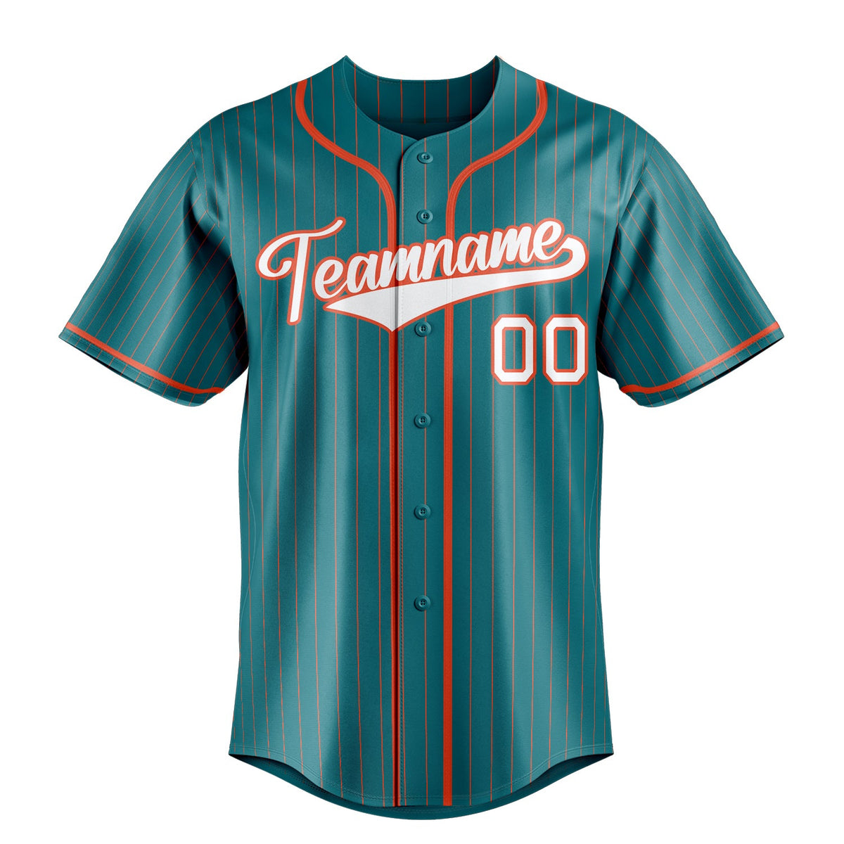 Teal & White Baseline Baseball Jersey