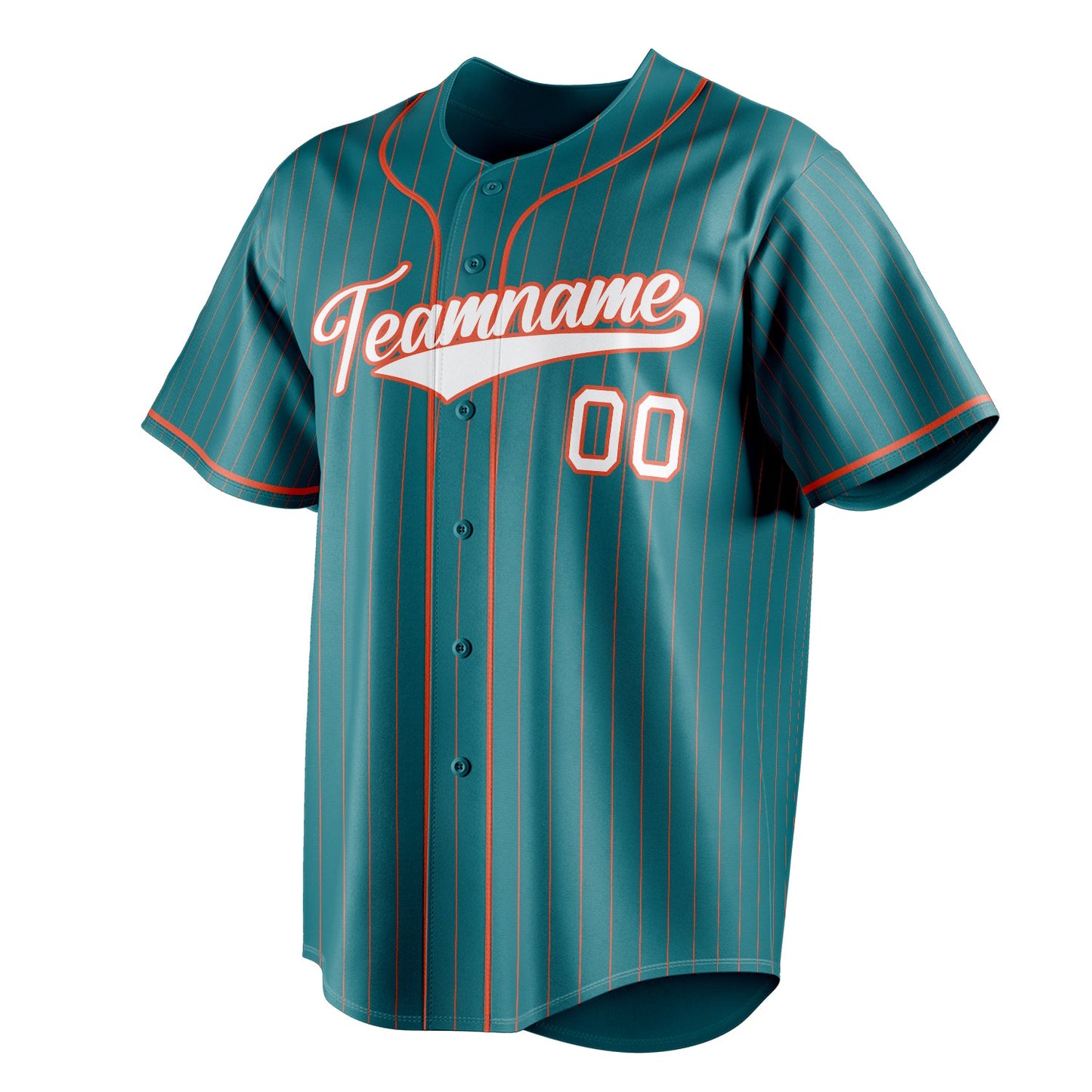 Teal & White Baseline Baseball Jersey