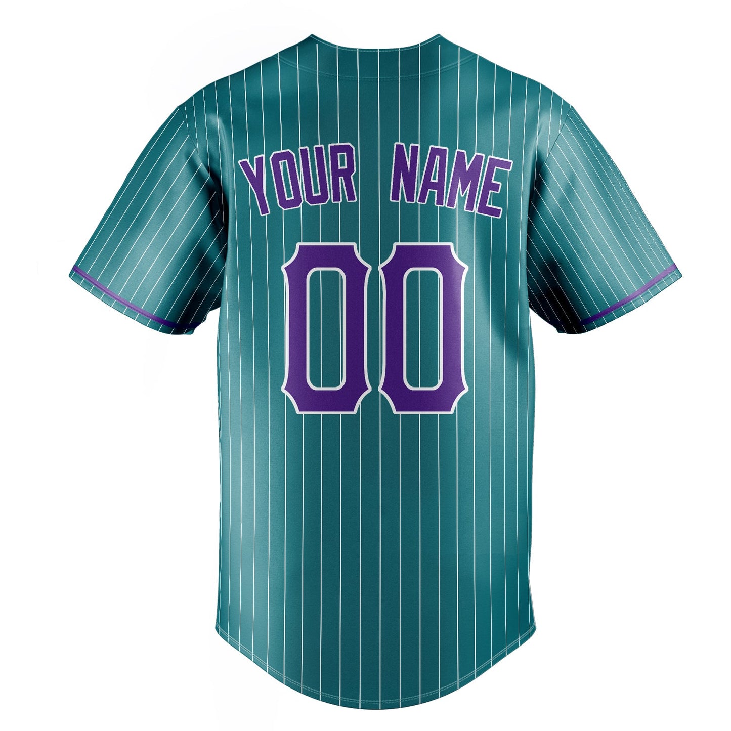 Teal & Purple Grandstand Baseball Jersey