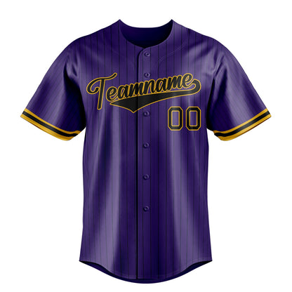 Purple & Black Diamond Baseball Jersey