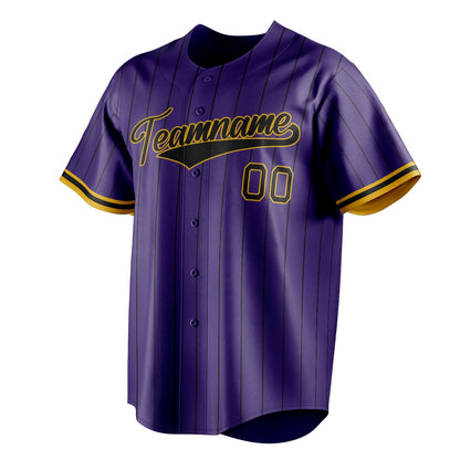 Purple & Black Diamond Baseball Jersey
