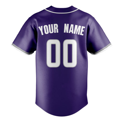 Purple & Gray Series Baseball Jersey