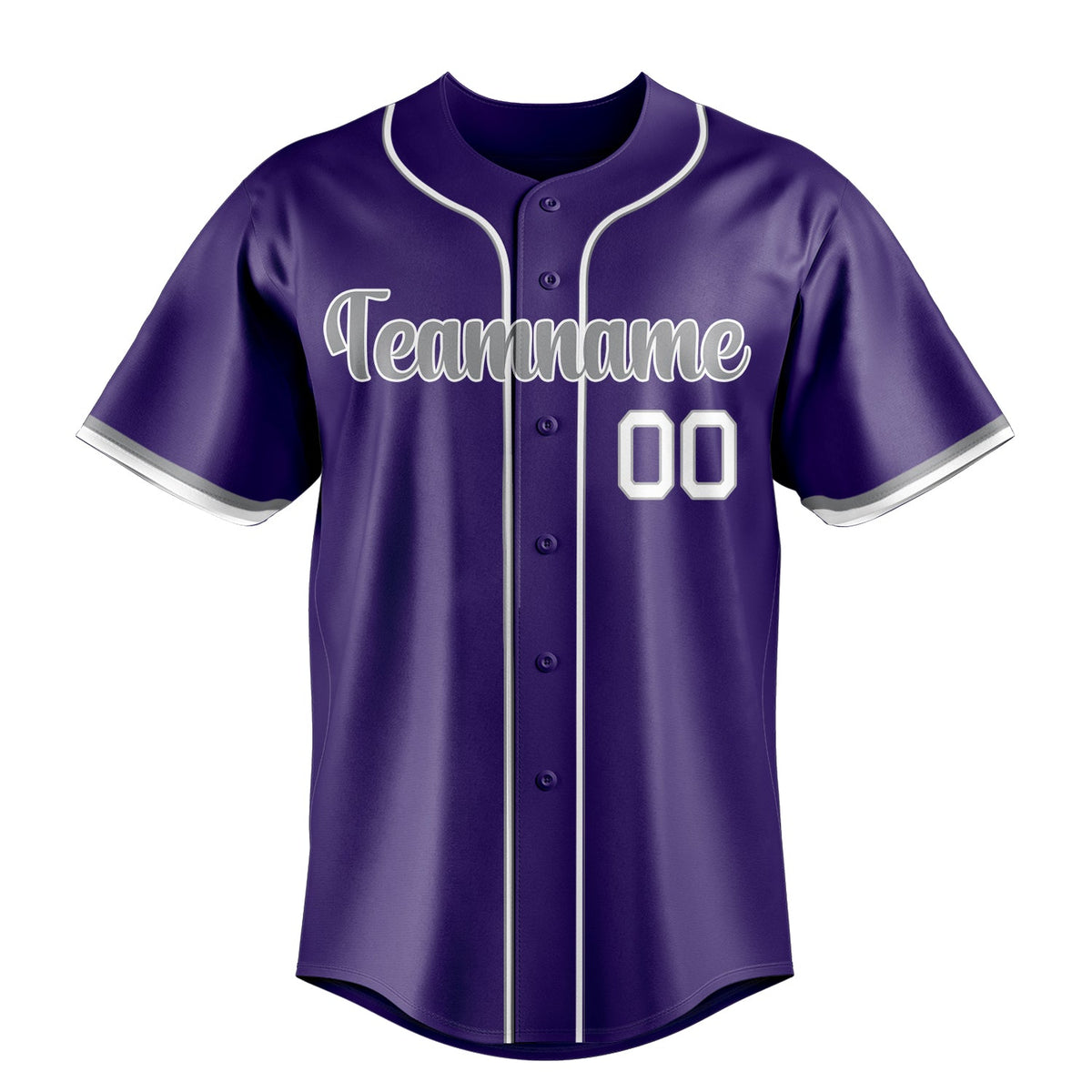 Purple & Gray Series Baseball Jersey