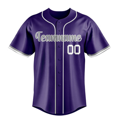 Purple & Gray Series Baseball Jersey