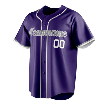 Purple & Gray Series Baseball Jersey