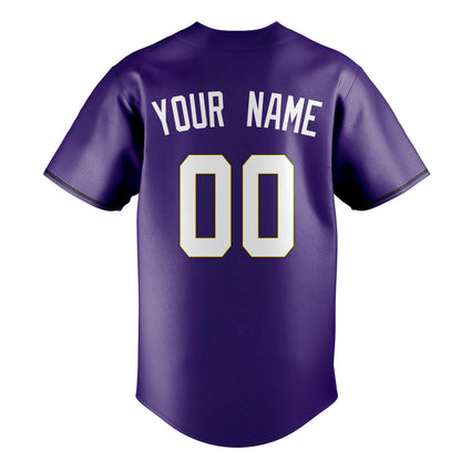 Purple & White Ace Baseball Jersey