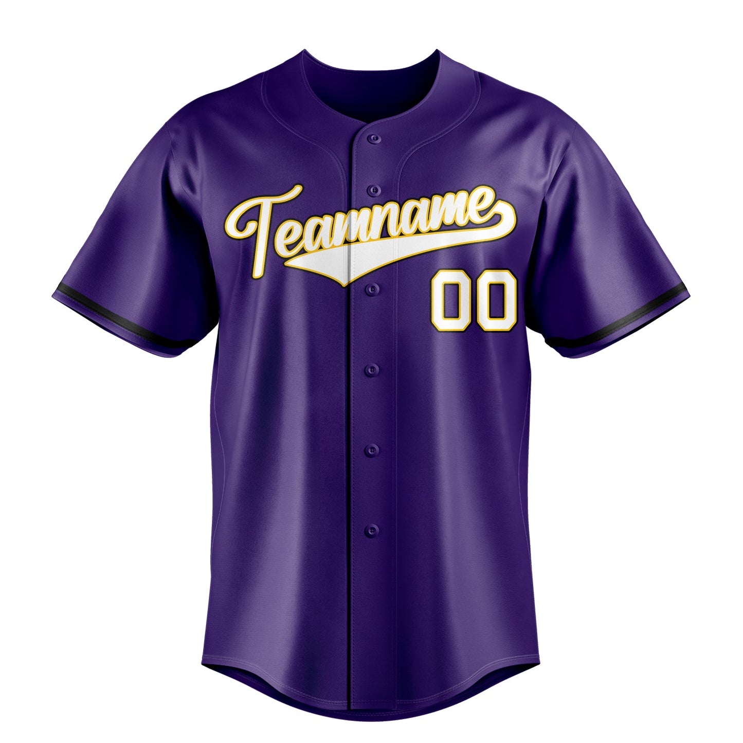 Purple & White Ace Baseball Jersey