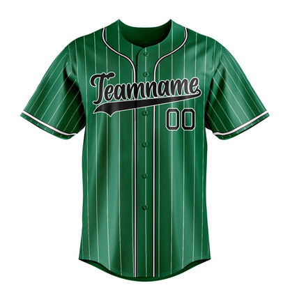 Kelly-Green & Black League Baseball Jersey