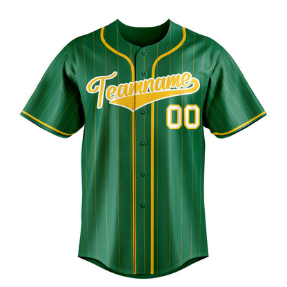 Kelly-Green & Gold Stadium Baseball Jersey