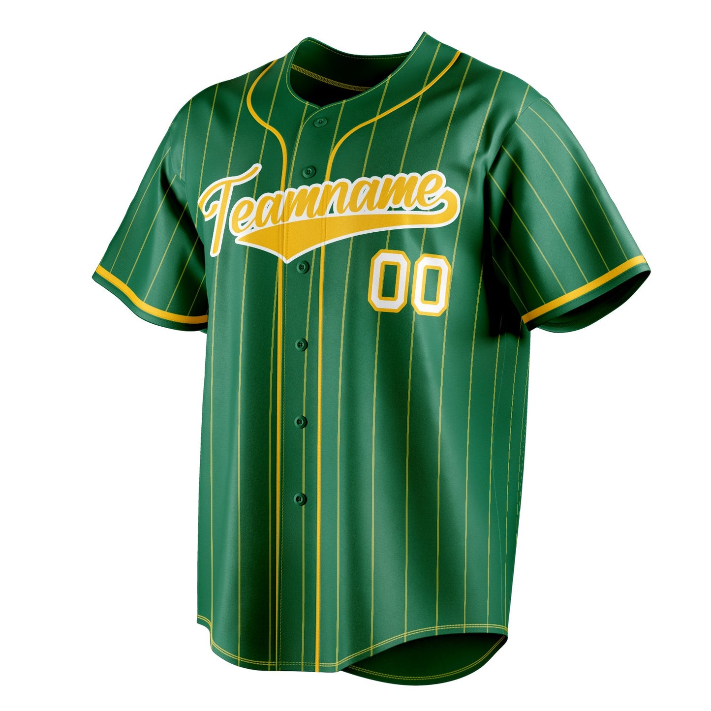 Kelly-Green & Gold Stadium Baseball Jersey