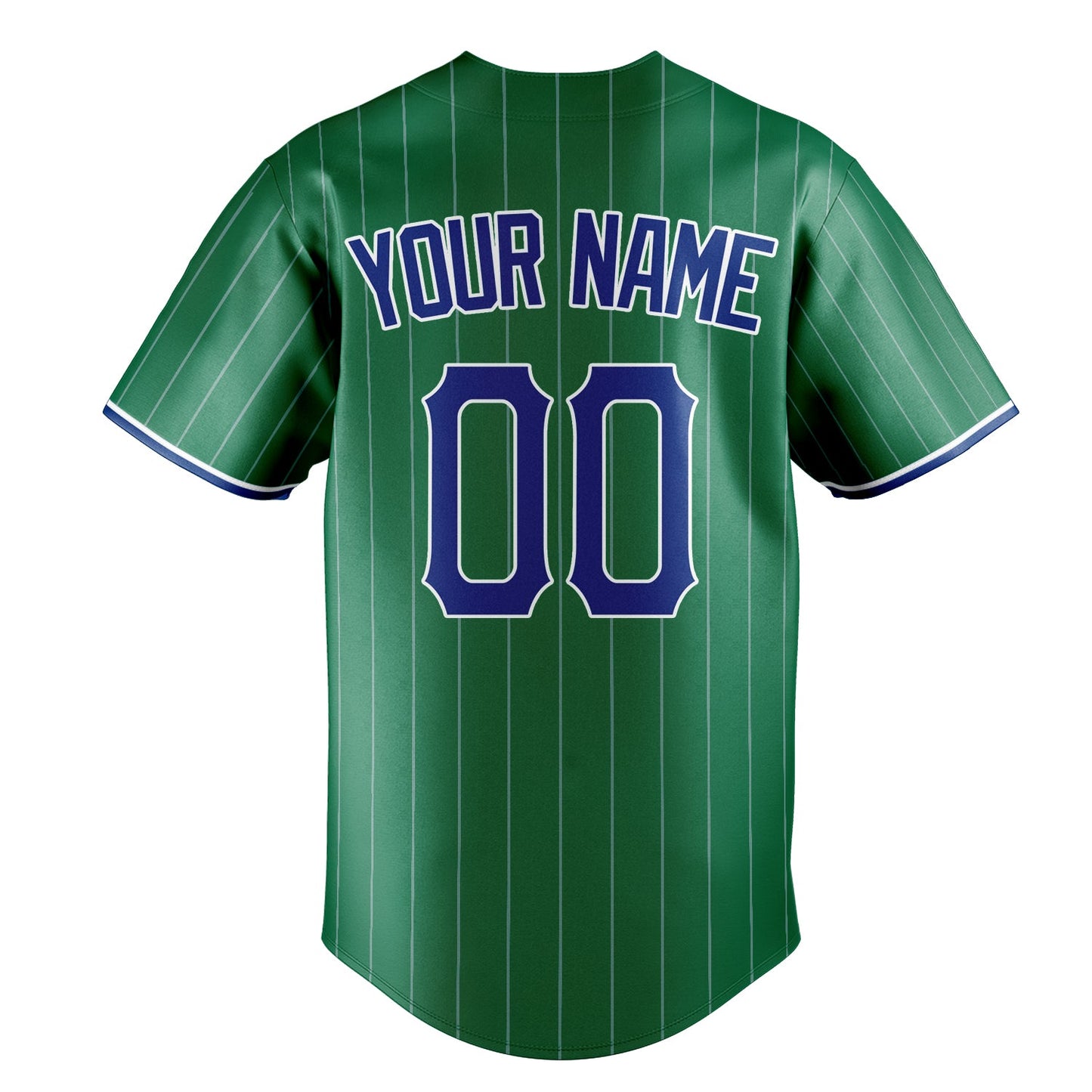 Kelly-Green & Royal Varsity Baseball Jersey