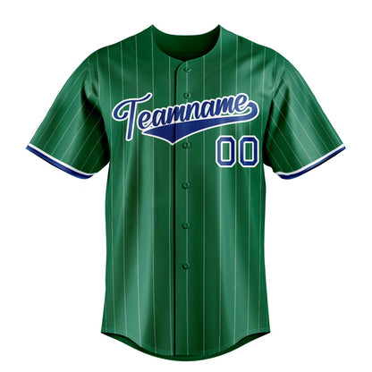 Kelly-Green & Royal Varsity Baseball Jersey