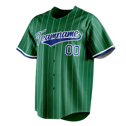 Kelly-Green & Royal Varsity Baseball Jersey