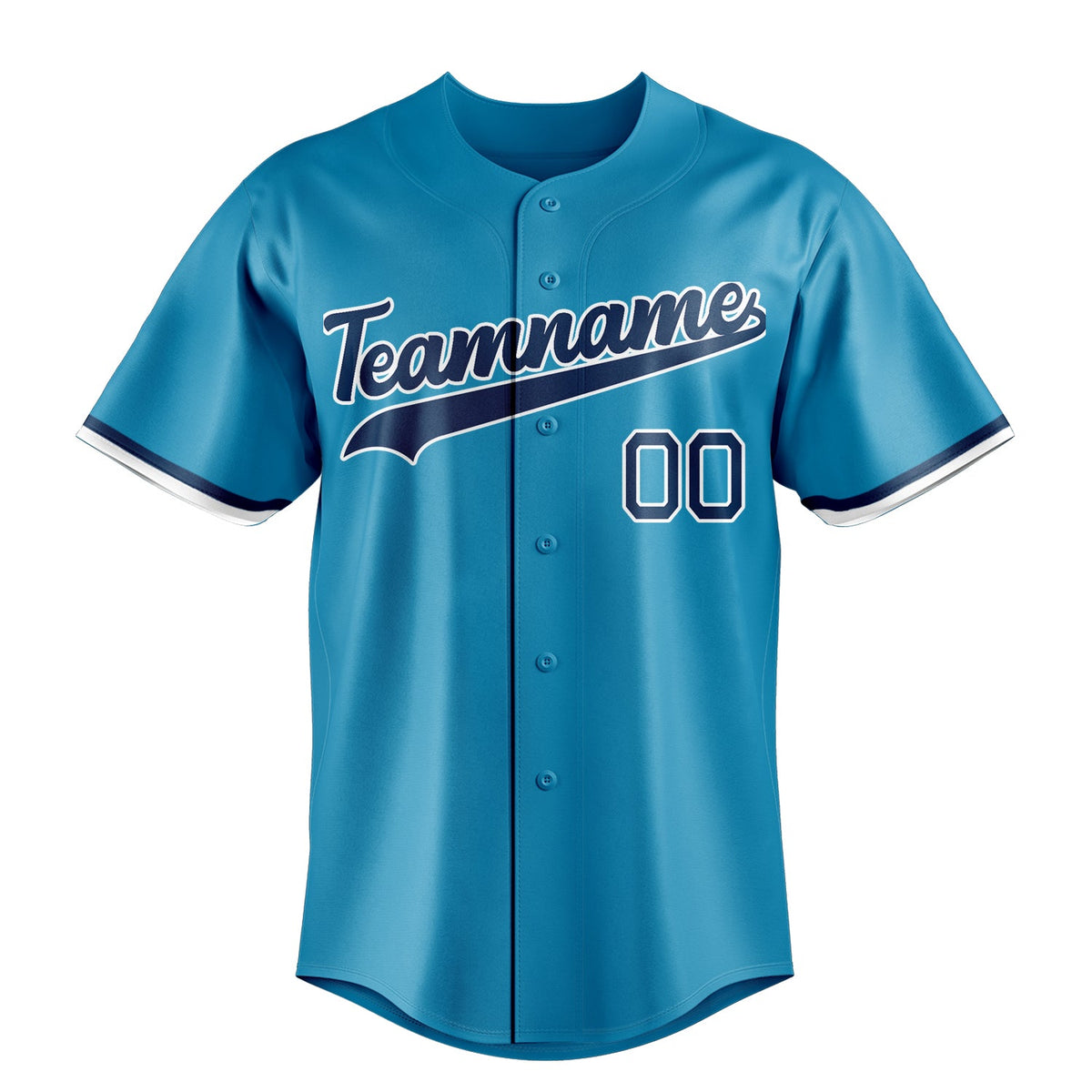 Panther-Blue & Navy Rally Baseball Jersey