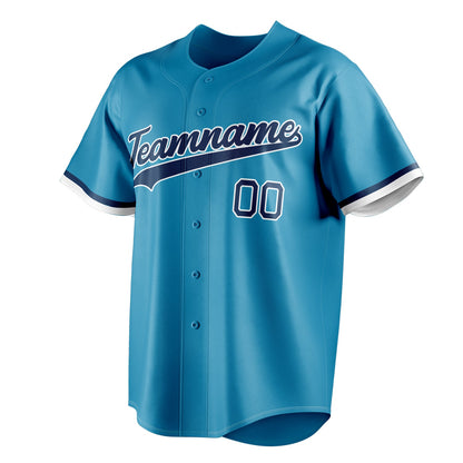 Panther-Blue & Navy Rally Baseball Jersey