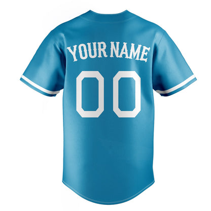Panther-Blue & White Series Baseball Jersey