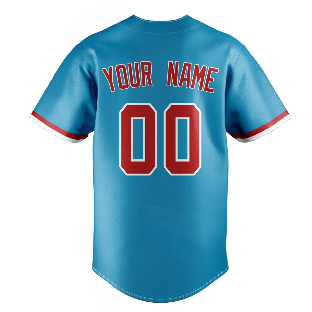 Panther-Blue & Red Ace Baseball Jersey