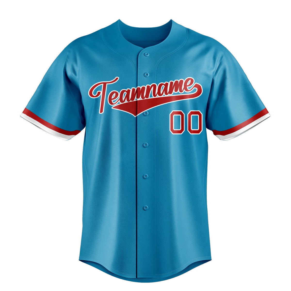 Panther-Blue & Red Ace Baseball Jersey