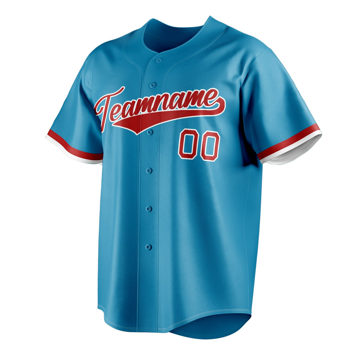 Panther-Blue & Red Ace Baseball Jersey