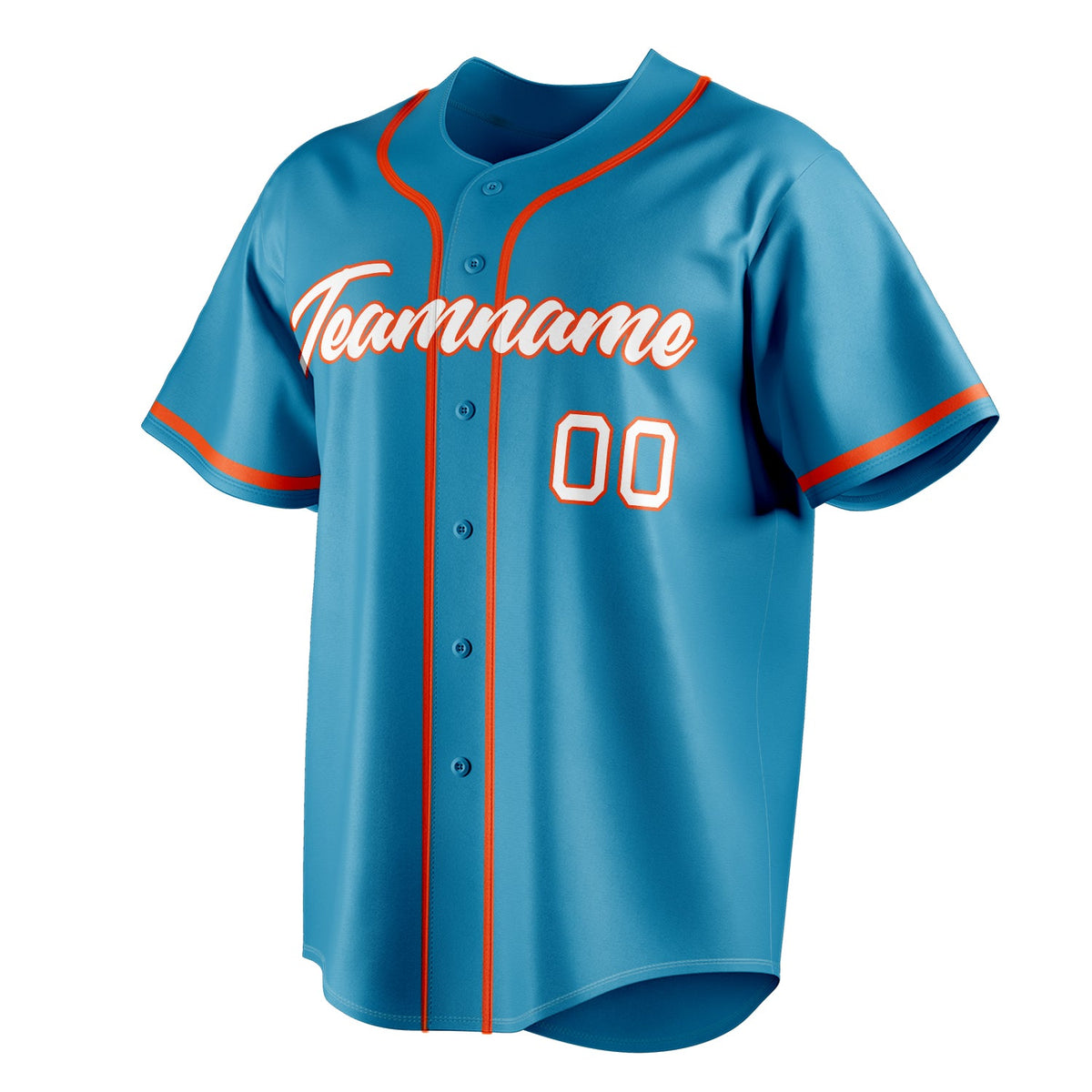 Panther-Blue & Orange Rookie Baseball Jersey