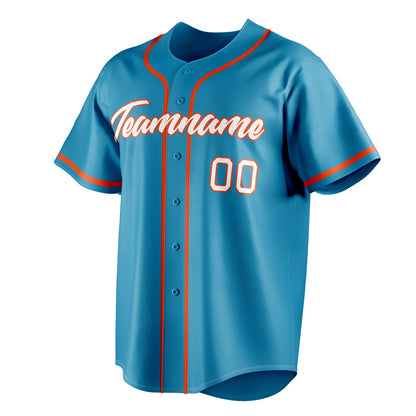 Panther-Blue & Orange Rookie Baseball Jersey