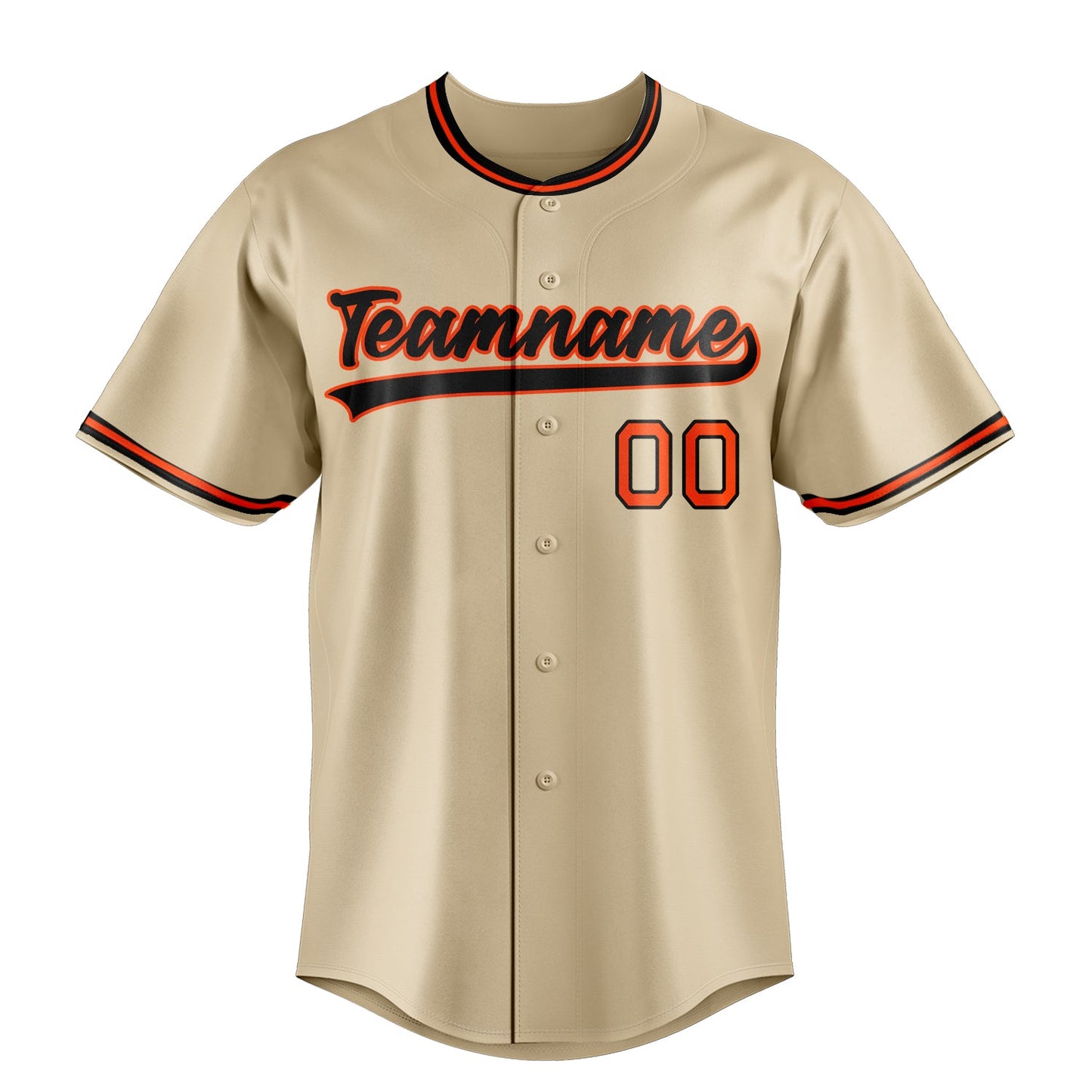 Sand & Black Heritage Baseball Jersey