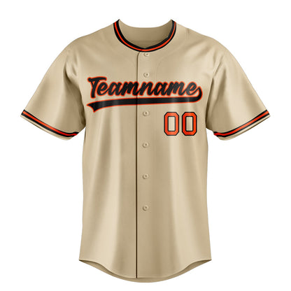 Sand & Black Heritage Baseball Jersey