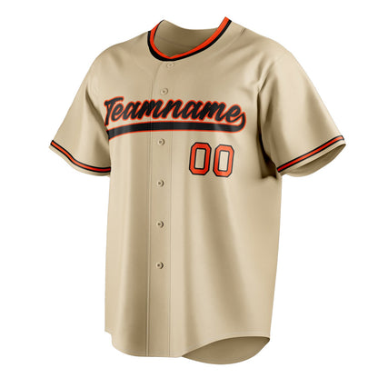 Sand & Black Heritage Baseball Jersey