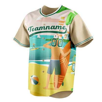 Sand & Green League Baseball Jersey