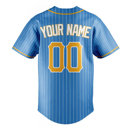 Powder-Blue & Yellow Stadium Baseball Jersey