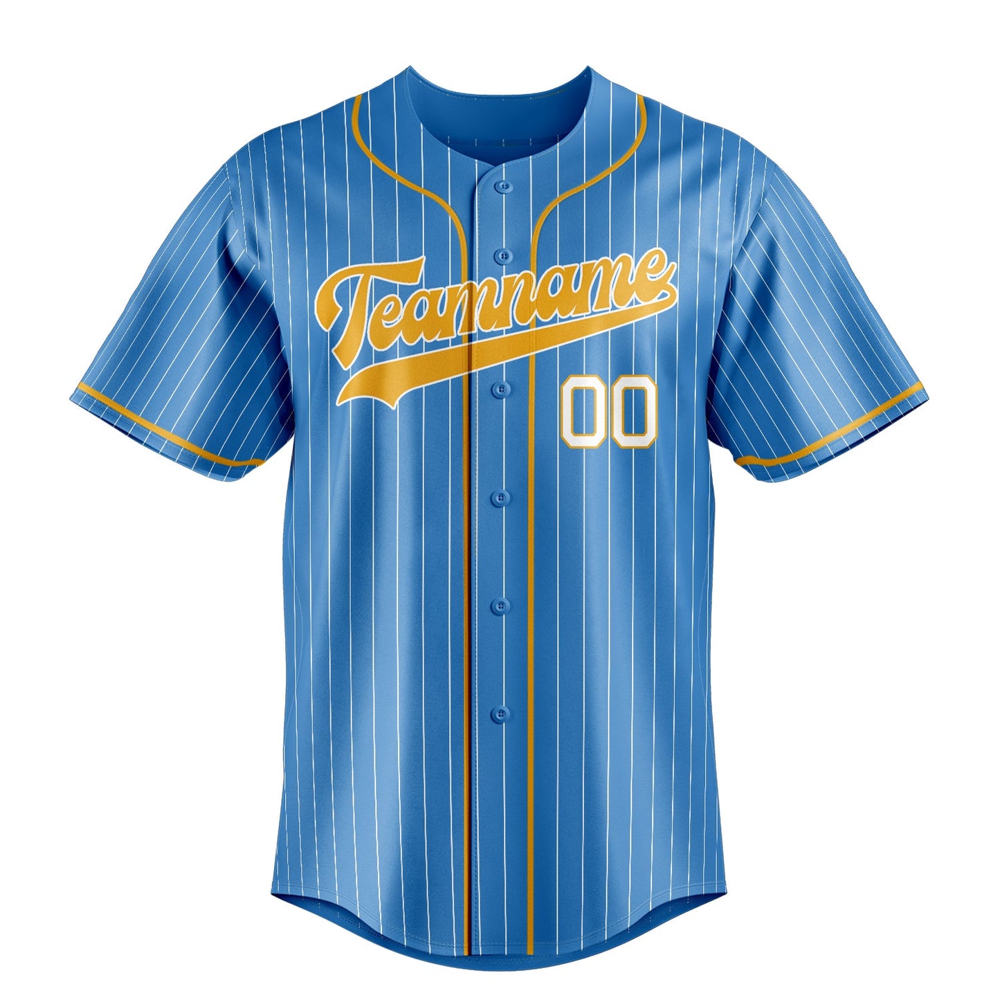 Powder-Blue & Yellow Stadium Baseball Jersey