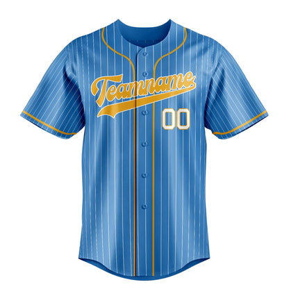 Powder-Blue & Yellow Stadium Baseball Jersey