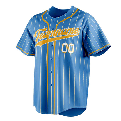 Powder-Blue & Yellow Stadium Baseball Jersey